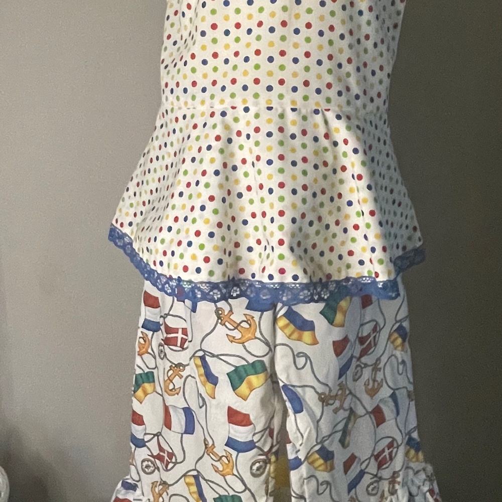 NEW Girl Nautical Set Hand crafted size 7